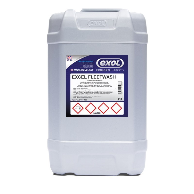 5L 25L Fleetwash Traffic Film Remover Oil Drum