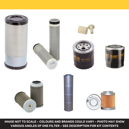 HITACHI ZX 33 U-6 Filter Service Kit w/Yanmar 3TNV88 eng.