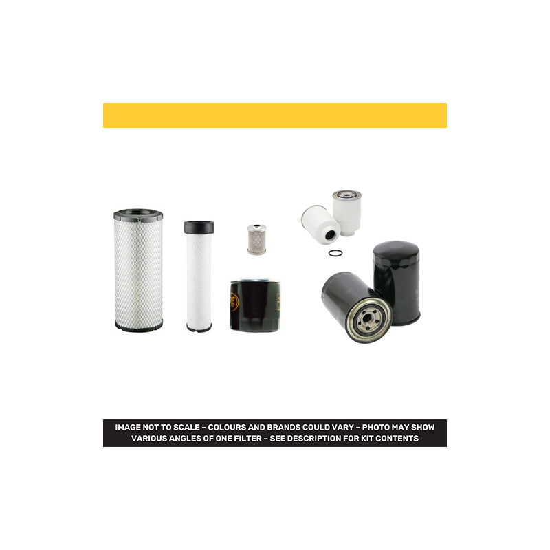 KUBOTA KX 080-4 Filter Service Kit Air Oil Fuel Filters w/Kubota V 3307-CR-T-EU6 Eng.