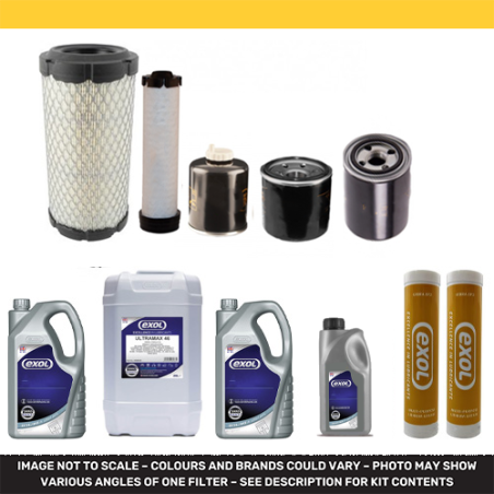copy of BOBCAT E08 Filter Service Kit w/Kubota D 722-E2B Eng.