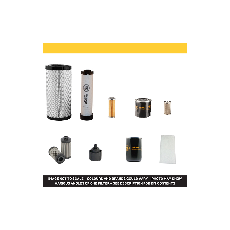 VOLVO ECR 25 D Filter Service Kit w/Volvo / Yanmar D1.1A Eng.