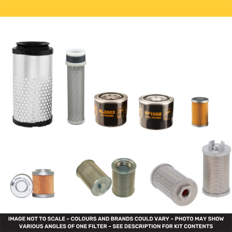 KUBOTA U25-3 Filter Service Kit w/Kubota D 1105 Eng.