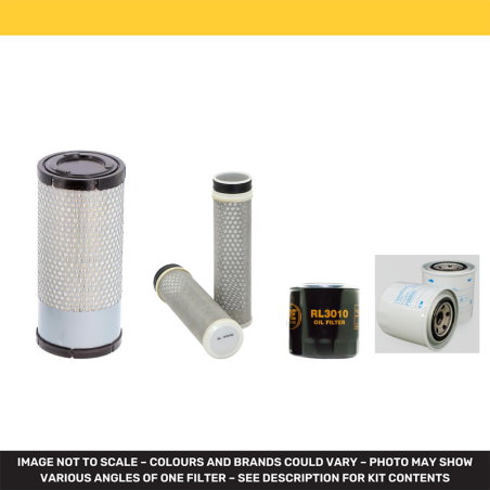 KUBOTA KX040-4 Filter Service Kit Air Oil Fuel Filters w/Kubota D 1803-CR-TE4 Eng.