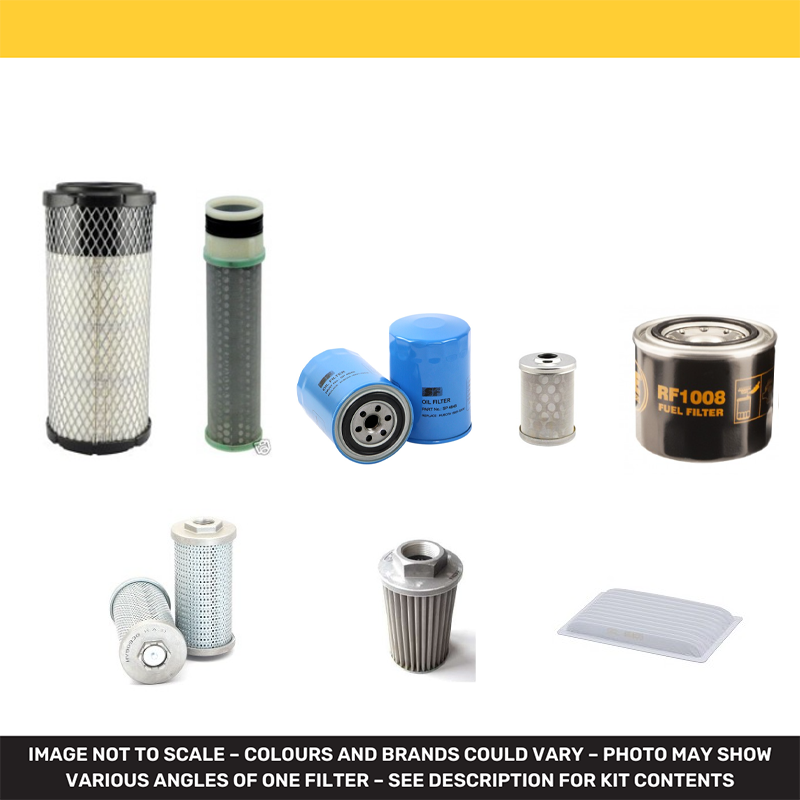 KUBOTA KX 033-4 Filter Service Kit w/Kubota D 1703 M-DI-EU Eng.