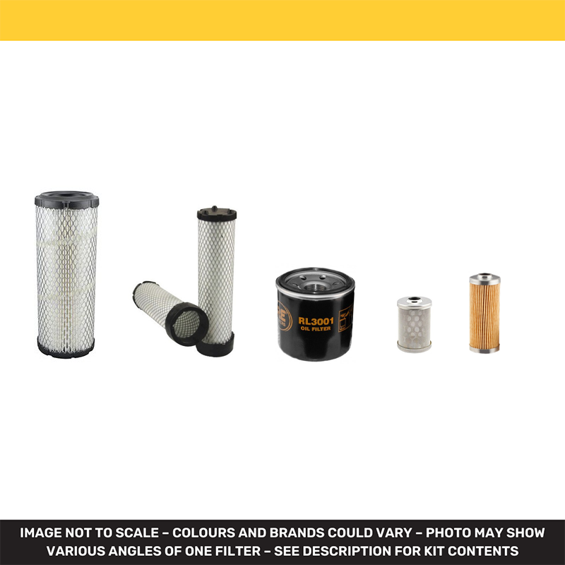 TAKEUCHI TB 125 Filter Service Kit w/Yanmar 3TNV82A Eng. Air, Oil, Fuel Filters Serial No -12514525