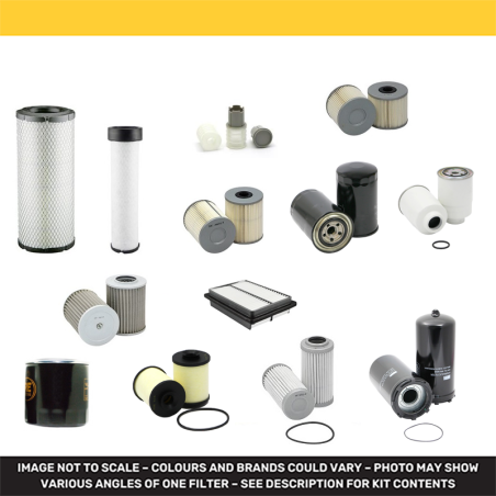 KUBOTA KX080-4A Filter Service Kit w/Kubota V 3307-CR-TE4 Eng.