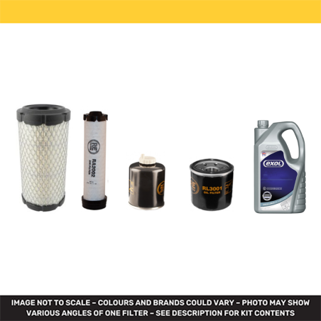 BOBCAT E08 E10 E14 E16 Engine Filter & Lubricant Kit