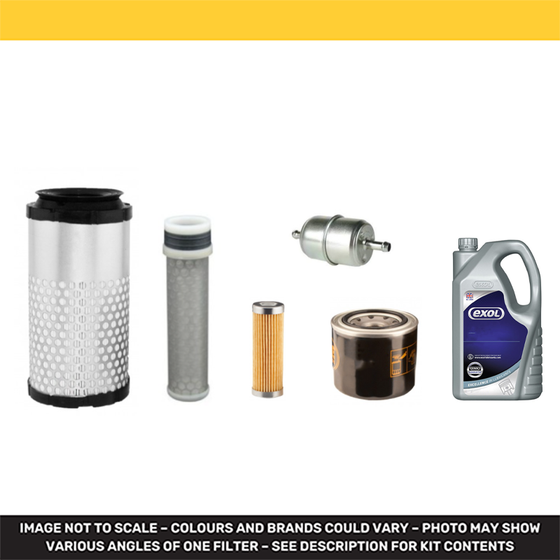 Kubota K008-3 Mini E xcavator Filter Kit