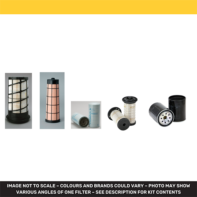 DOOSAN DX 140 LC-5 Filter Service Kit Air Oil Fuel Filters w/Perkins 1204F-E44TAN Eng.