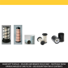 DOOSAN DX 140 LC-5 Filter Service Kit Air Oil Fuel Filters w/Perkins 1204F-E44TAN Eng.