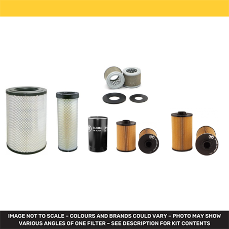 CASE CX210D Filter Service Kit Air Oil Fuel Filters w/ISUZU AM4HK1 Eng. YR 2016- TIER 4I