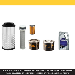Kubota U25-3 U25-3A Engine Filters & Lubricant Kit