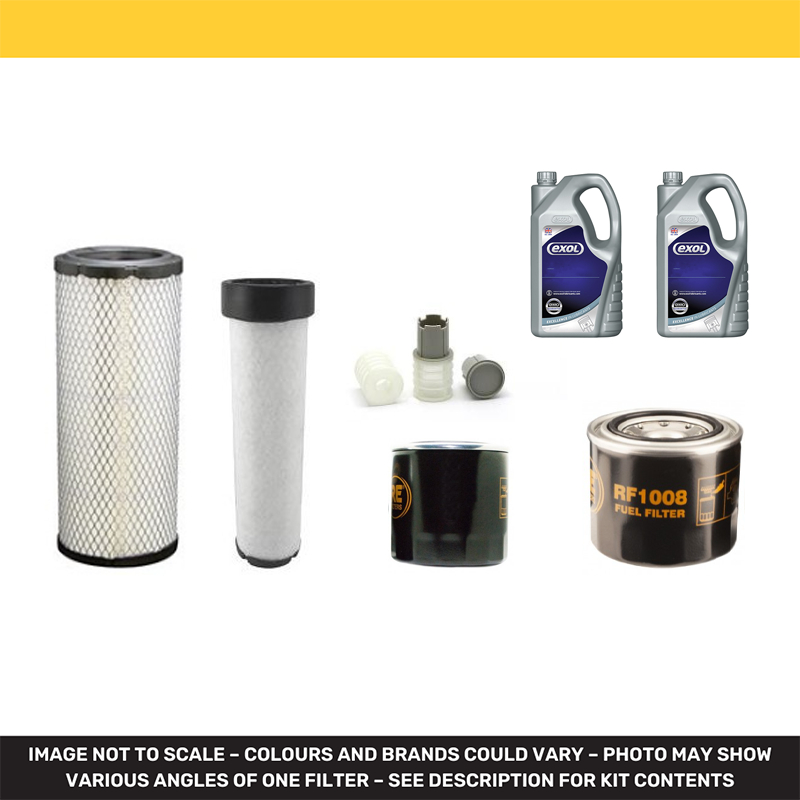 KUBOTA U48-4 engine filters and lubricant kit w/Kubota V2607DI eng. 2010-