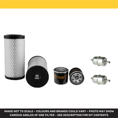 KUBOTA GR1600-II Filter Service Kit Air Oil Fuel Filters w/Kubota Z 482-E2-GX Eng.