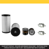 KUBOTA GR 1600-II Filter Service Kit Air Oil Fuel Filters w/Kubota Z 482-E2-GX Eng.
