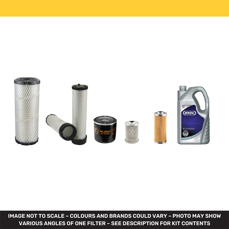 TAKEUCHI TB125 Engine Filter & Lubricant Kit w/Yanmar 3TNV82A Eng.