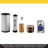 TAKEUCHI TB210R Engine Filter & Lubricant Service Kit w/KUBOTA D722E4B Eng. YR2015-