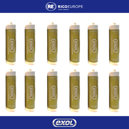 12 x 500g Libra XL EP2 Grease Screw Cartridges