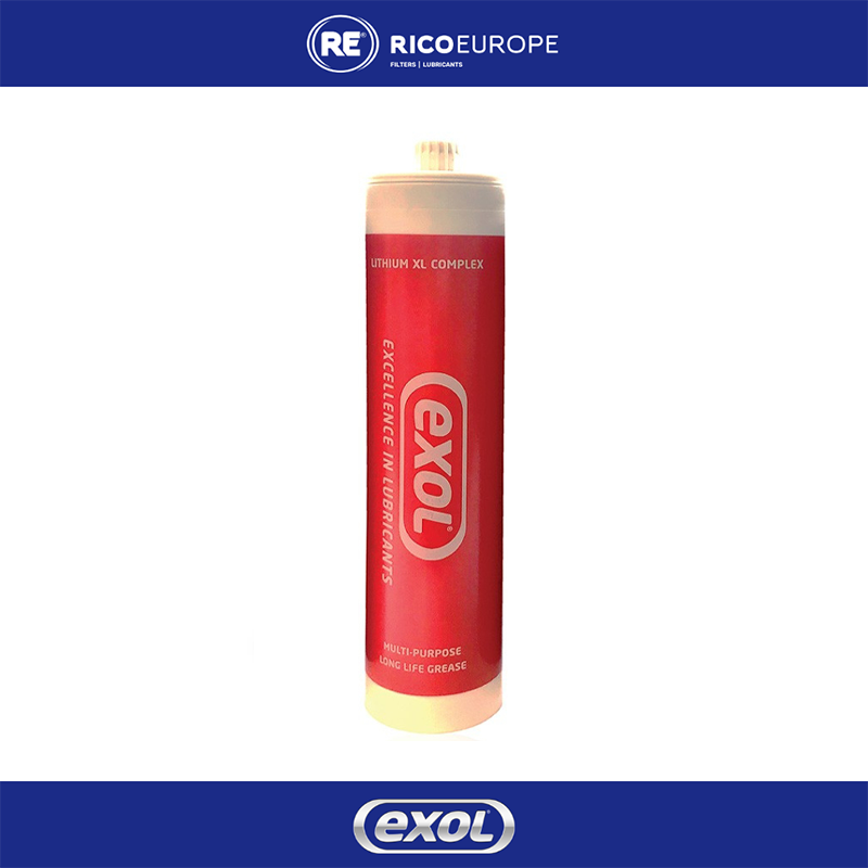 500g Lithium XL Complex Red Grease Screw Cartridge