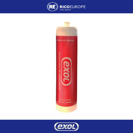 500g Lithium XL Complex Red Grease Screw Cartridge