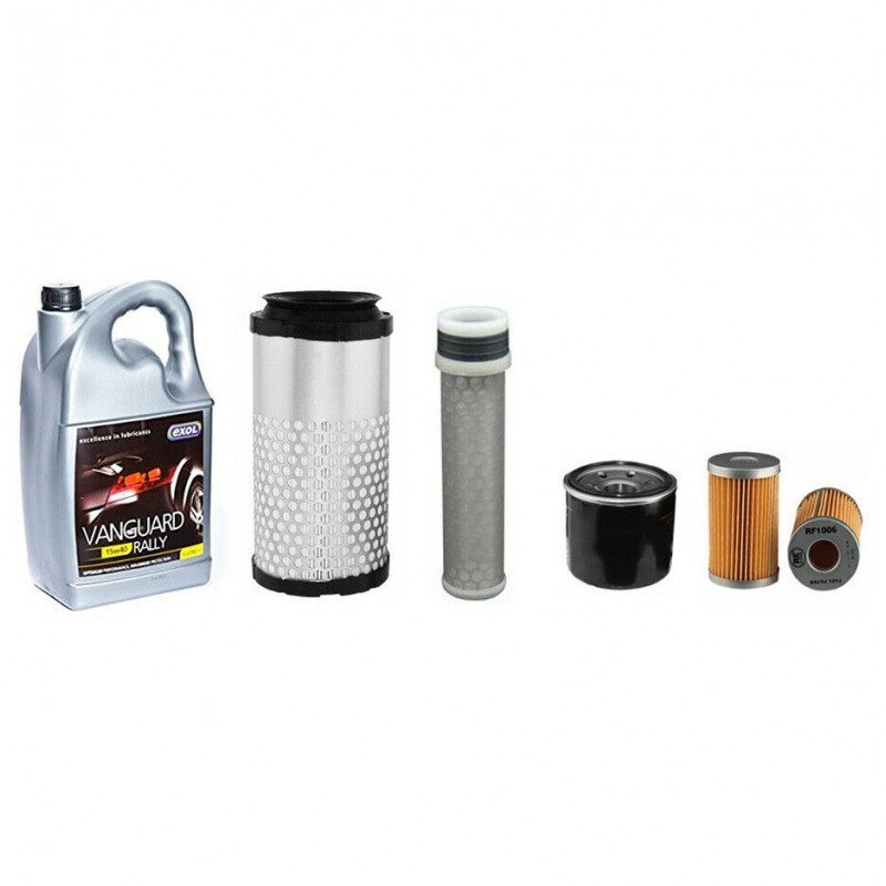 Kubota KX36-3 Filter Service Kit Mini Digger Air Oil Fuel Filters Engine Oil