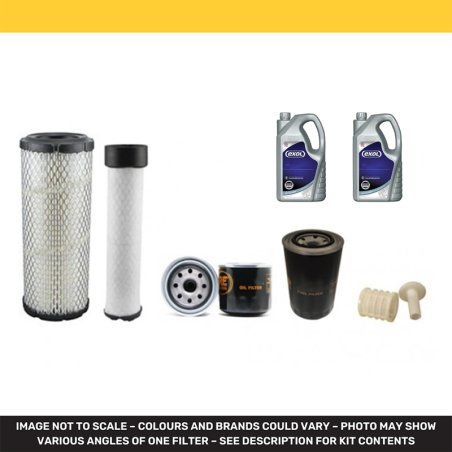 VOLVO EC27C Engine Filter & Lubricant Kit w/Volvo D1.6DCAE3 Eng.