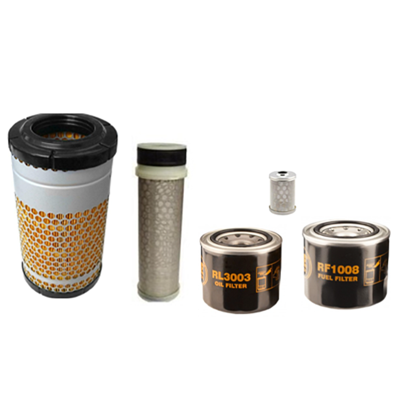 KUBOTA U 27-4 Filter Service Kit w/Kubota D1105-E4-BH-2 Eng.  Air, Oil, Fuel Filters Serial No 57197-
