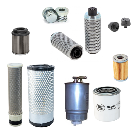 Kubota KX61-3 Compact E xcavator Filter Kit
