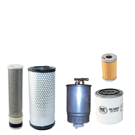 Kubota KX61-3 Compact E xcavator Filter Kit
