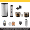 KUBOTA U 27-4 Filter Service Kit w/Kubota D 1105-EBH-11 Eng. Serial No -57196