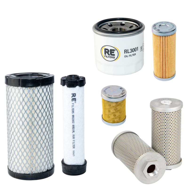 Takeuchi TB014 Mini Digger Full Filter service Kit - W/ Yanmar 3TNE68 Engine