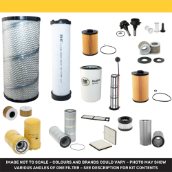 Filter Service Kit fits Case CX 145D SRLC with Isuzu 4JJ1XASS13 Engine Year 2018-