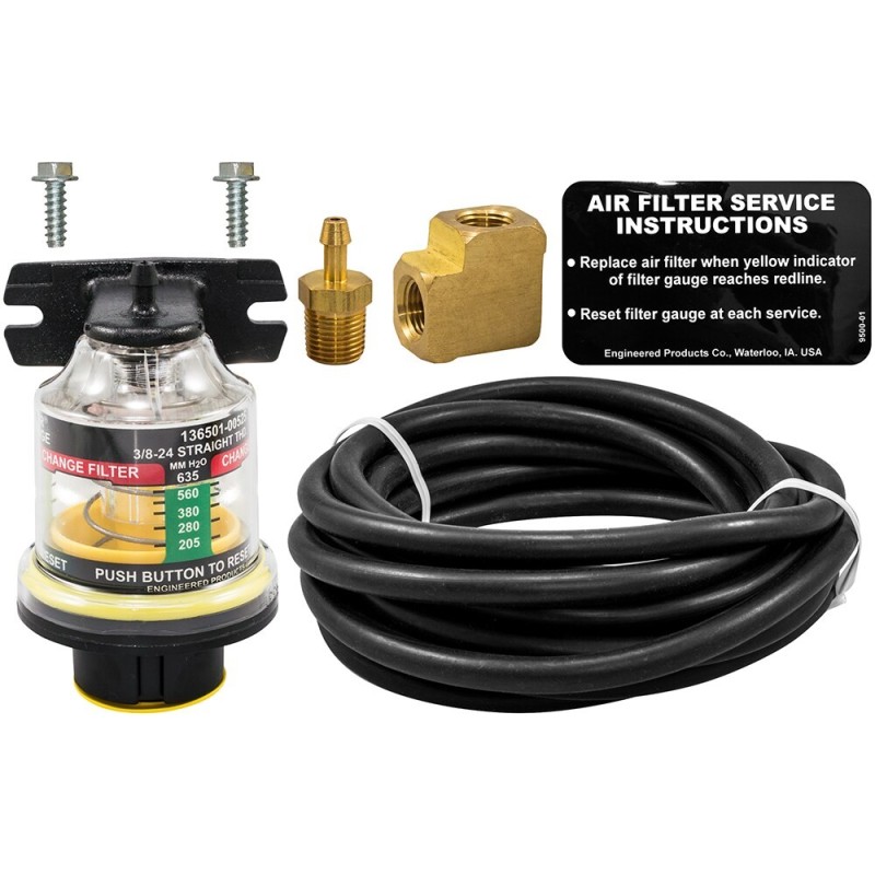 baldwin afg37r, remote mount air filter restriction gauge