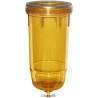 baldwin b10-al bowl, transparent amber bowl with drain
