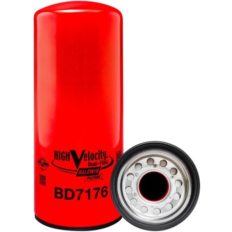 Baldwin BD7176, High Velocity Dual-Flow Oil Filter Spin-on