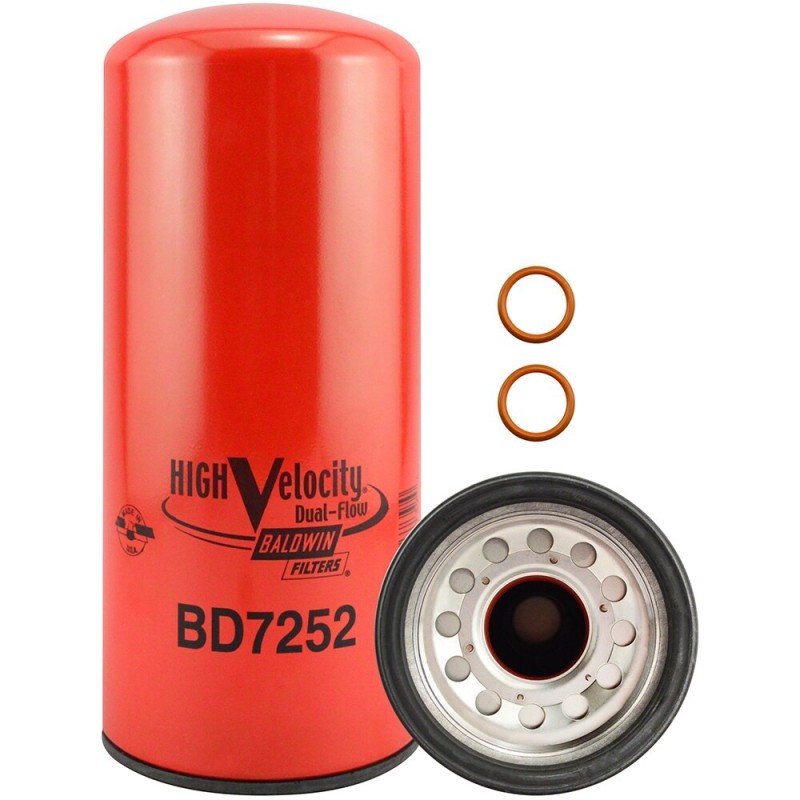baldwin bd7252, high velocity dual-flow lube spin-on