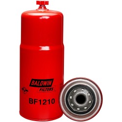 baldwin bf1210, fuel/water separator spin-on with drain