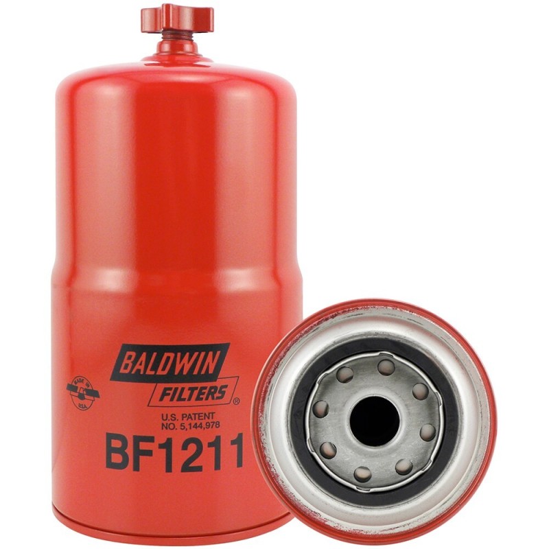baldwin bf1211, fuel spin-on with drain