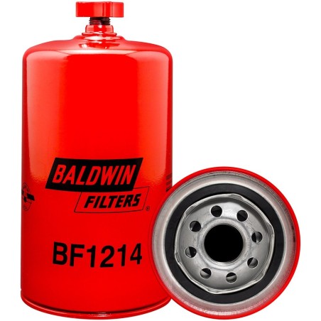 baldwin bf1214, fuel/water separator spin-on with drain