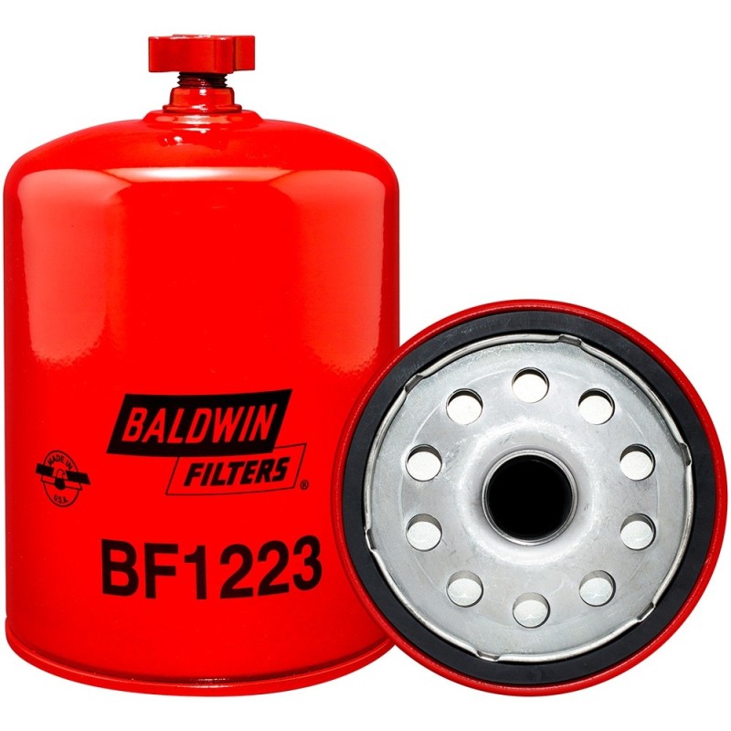 baldwin bf1223, fuel/water separator spin-on with drain
