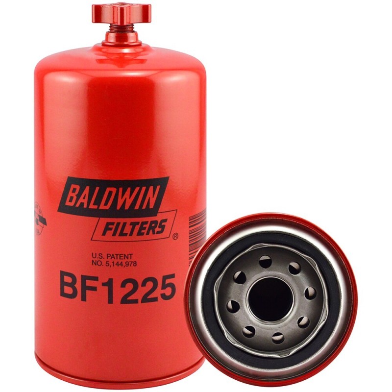 baldwin bf1225, fuel/water separator spin-on with drain