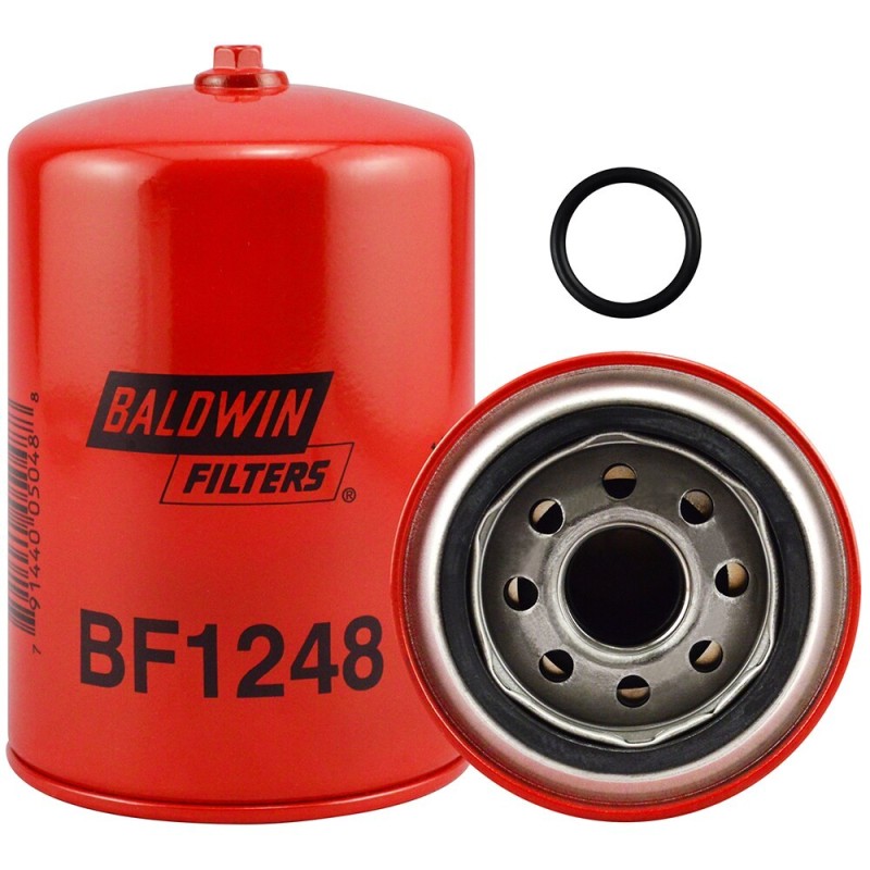 baldwin bf1248, fuel/water separator spin-on with drain