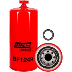 baldwin bf1249, fuel/water separator spin-on with drain