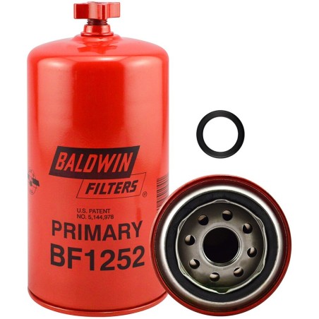baldwin bf1252, primary fuel/water separator spin-on with drain