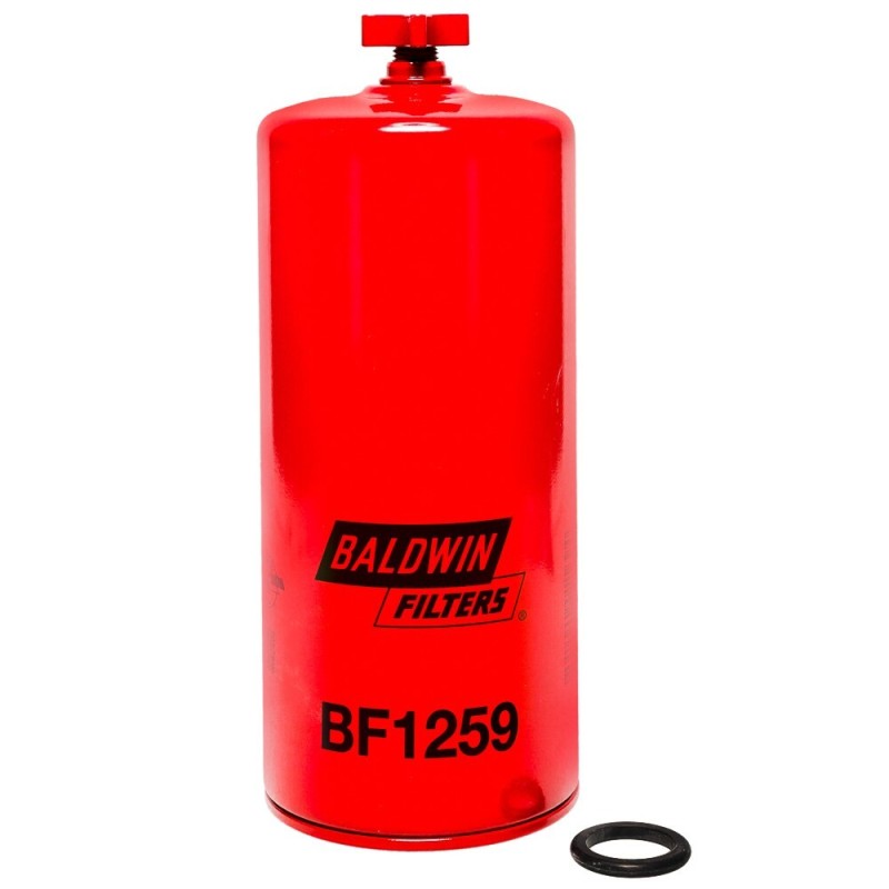 baldwin bf1259, fuel/water separator spin-on with drain