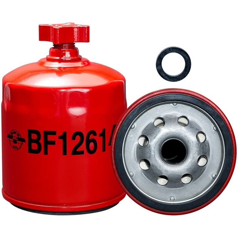 baldwin bf1261, fuel/water separator spin-on with drain