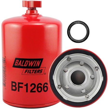 baldwin bf1266, fuel/water separator spin-on with drain