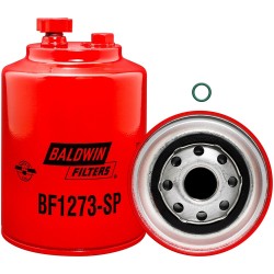 baldwin bf1273-sp, fuel/water separator spin-on with drain and sensor port