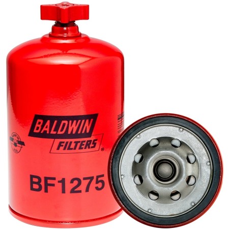 baldwin bf1275, fuel/water separator spin-on with drain