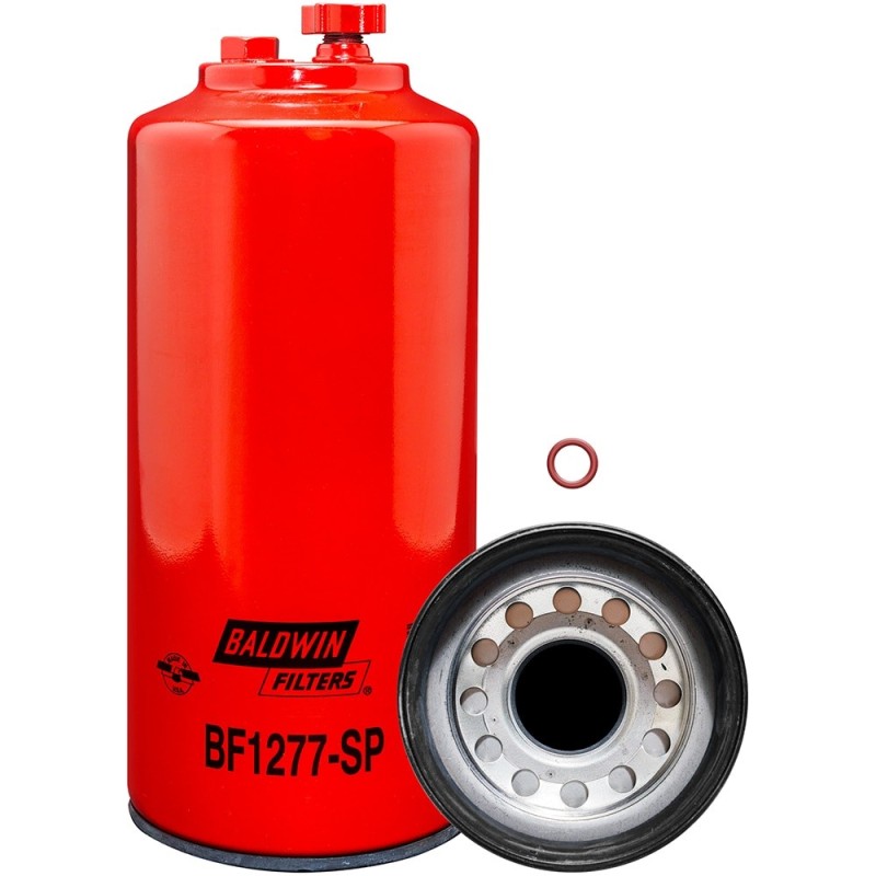 baldwin bf1277-sp, fuel/water separator spin-on with drain and sensor port